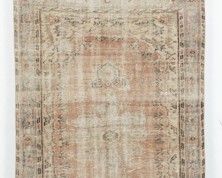Multicolor Turkish Oushak Rug 4' 8" x 7' 2" Hand-Knotted | No. VR27797