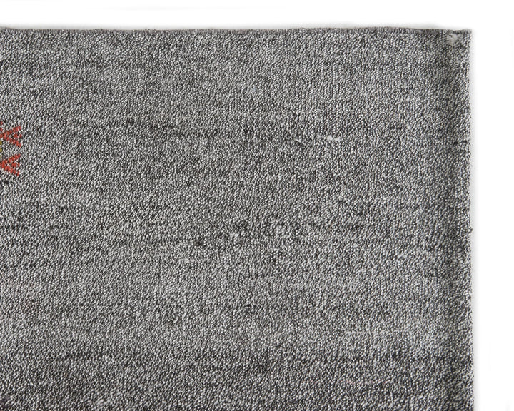 Gray Turkish Kilim Rug 6'10" x 8'2" Flat-Weave | No. VR27832