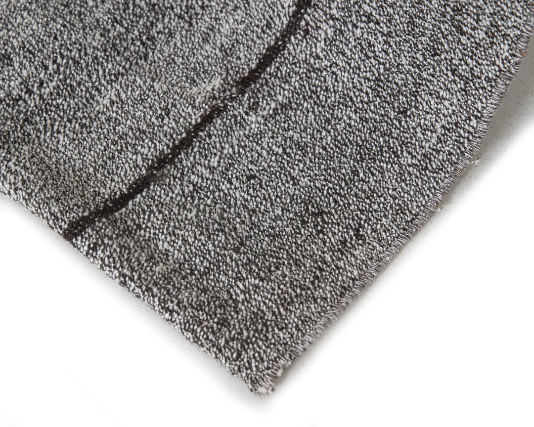 Gray Turkish Kilim Rug 6'9" x 7'2" Flat-Weave | No. VR27840