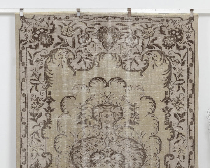 Multicolor Turkish Oushak Rug 6' 2" x 10' 2" Hand-Knotted | No. VR27931