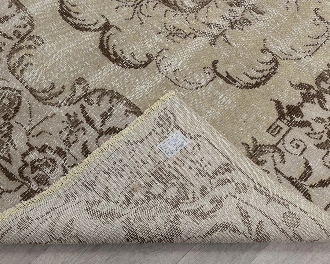 Multicolor Turkish Oushak Rug 6' 2" x 10' 2" Hand-Knotted | No. VR27931