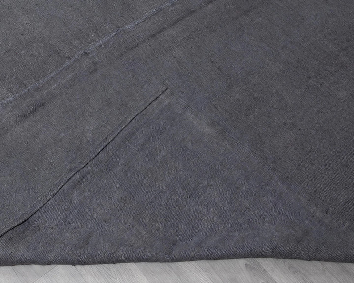 Gray Turkish Kilim Rug 14' 8" x 16' 9" Flat-Weave | No. VR27975