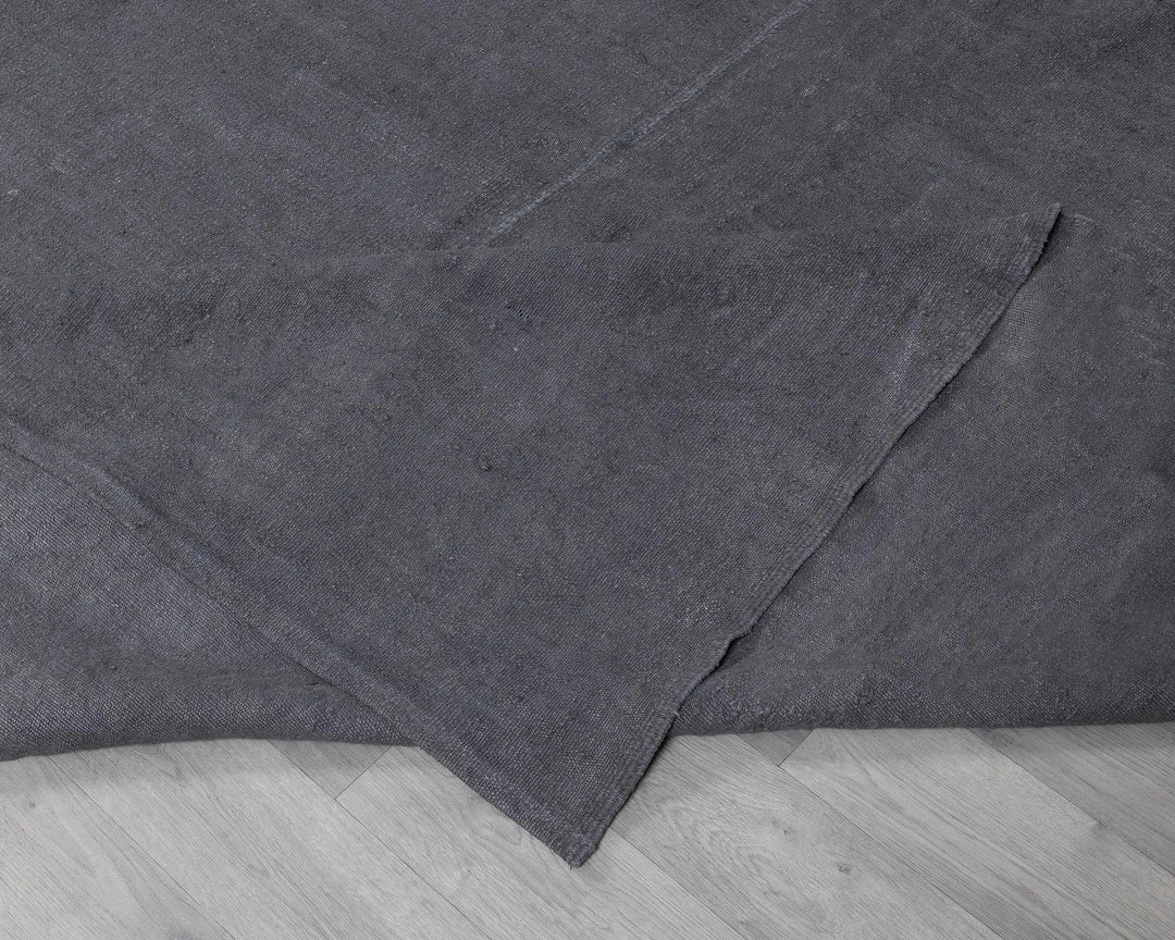 Gray Turkish Kilim Rug 14' 8" x 16' 9" Flat-Weave | No. VR27975