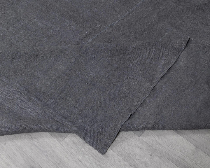 Gray Turkish Kilim Rug 14' 8" x 16' 9" Flat-Weave | No. VR27975