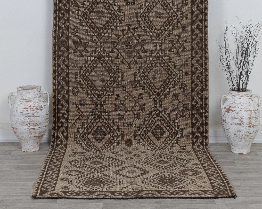 Brown Runner Rug 4' x 10' | No. VR28247