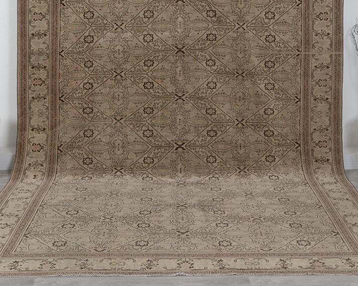 Multicolor Turkish Vintage Rug 7' 11" x 11' Hand-Knotted | No. VR28305