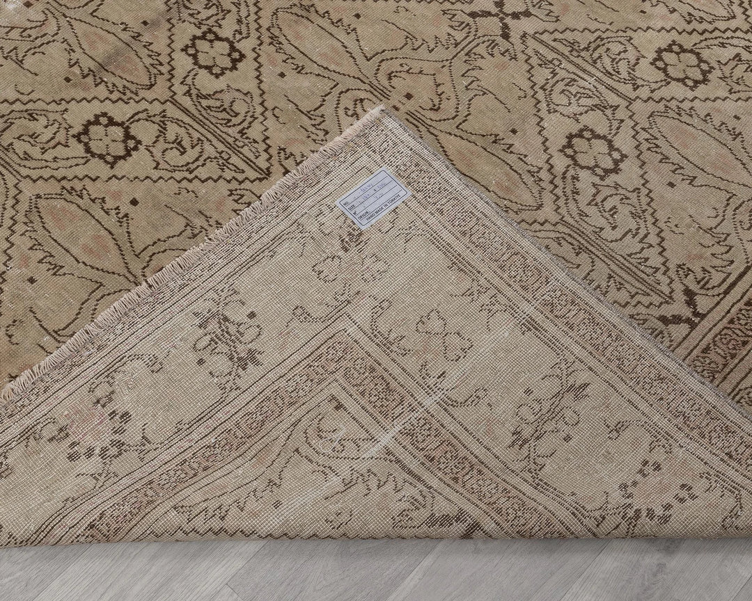 Multicolor Turkish Vintage Rug 7' 11" x 11' Hand-Knotted | No. VR28305