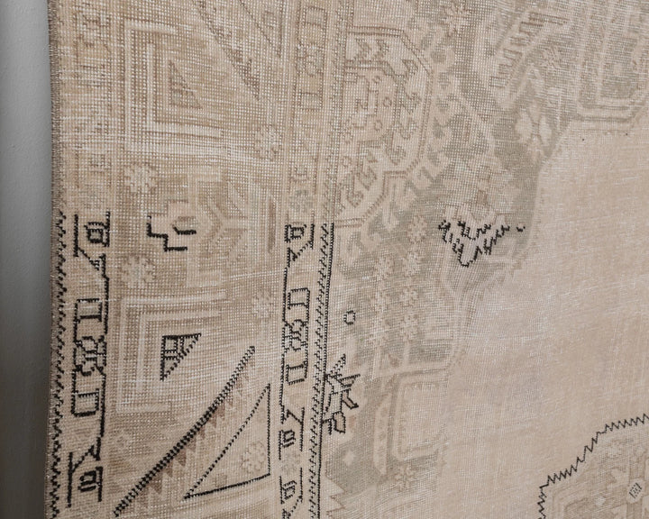 Beige Turkish Oushak Rug 9' 7" x 12' Hand-Knotted | No. VR28334