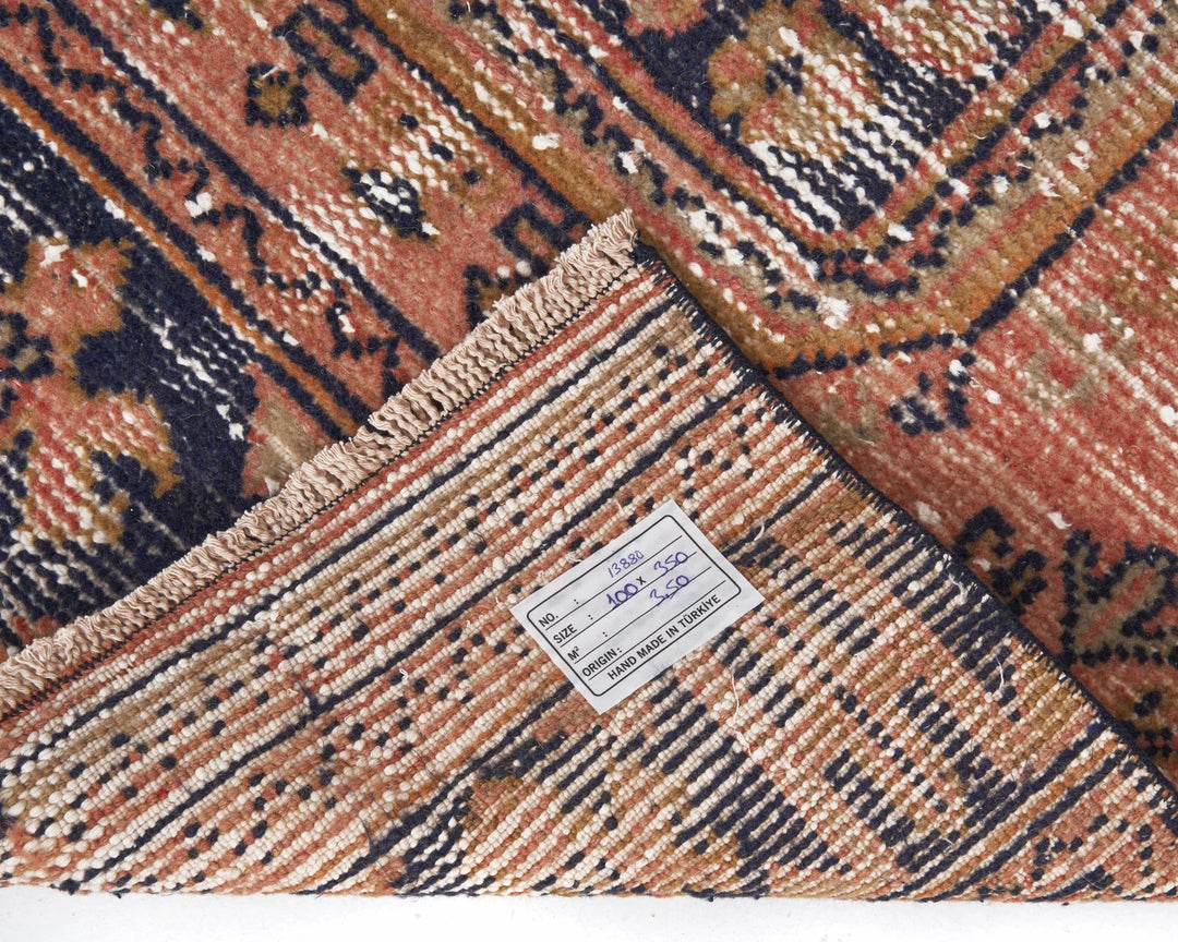 Multicolor Turkish Oushak Rug 3' 4" x 11' 6" Hand-Knotted | No. VR28497