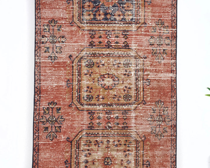 Multicolor Turkish Oushak Rug 3' 4" x 11' 6" Hand-Knotted | No. VR28497