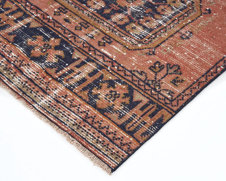 Multicolor Turkish Oushak Rug 3' 4" x 11' 6" Hand-Knotted | No. VR28497