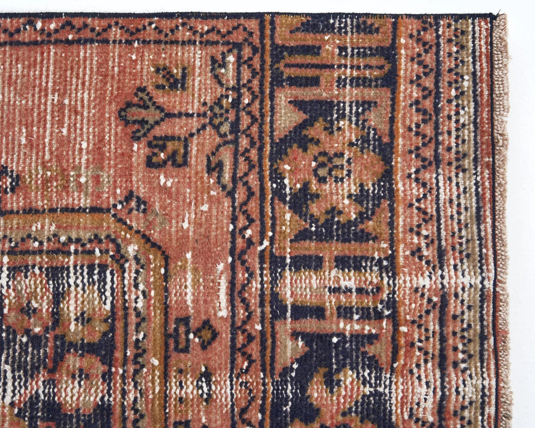Multicolor Turkish Oushak Rug 3' 4" x 11' 6" Hand-Knotted | No. VR28497