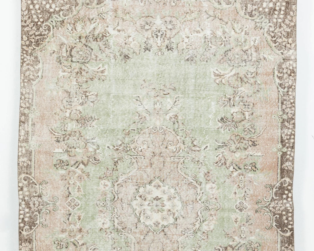 Faded Oushak Rug 5' 5" x 9' | No. VR28596