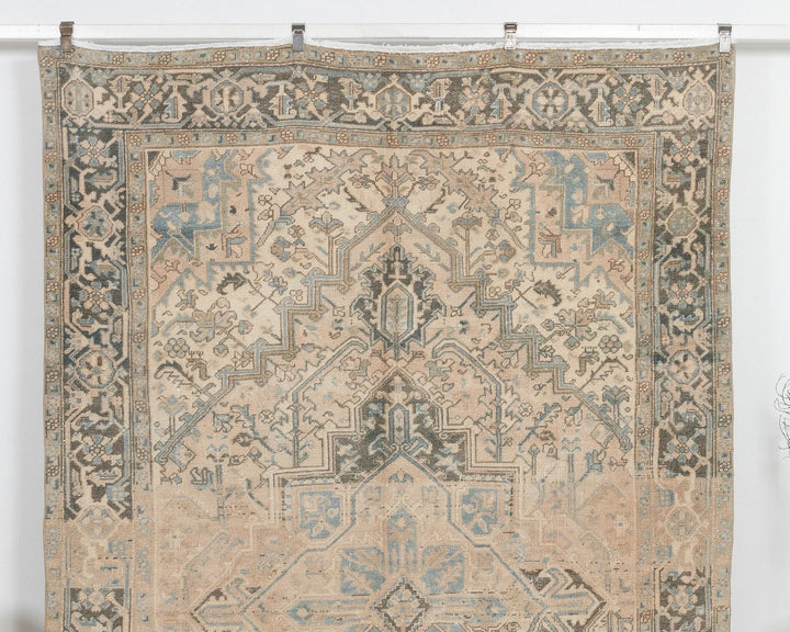 Multicolor Turkish Oushak Rug 6'11" x 10'4" Hand-Knotted | No. VR28877