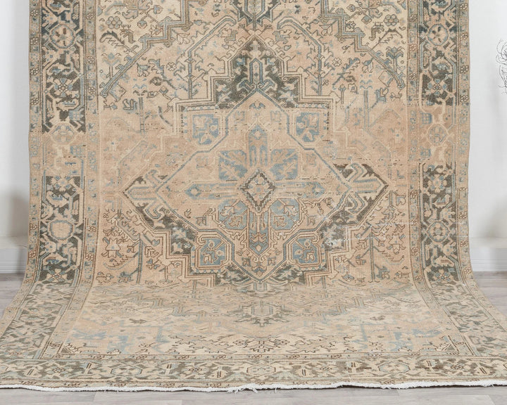 Multicolor Turkish Oushak Rug 6'11" x 10'4" Hand-Knotted | No. VR28877
