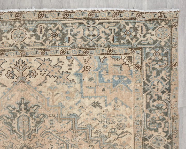 Multicolor Turkish Oushak Rug 6'11" x 10'4" Hand-Knotted | No. VR28877