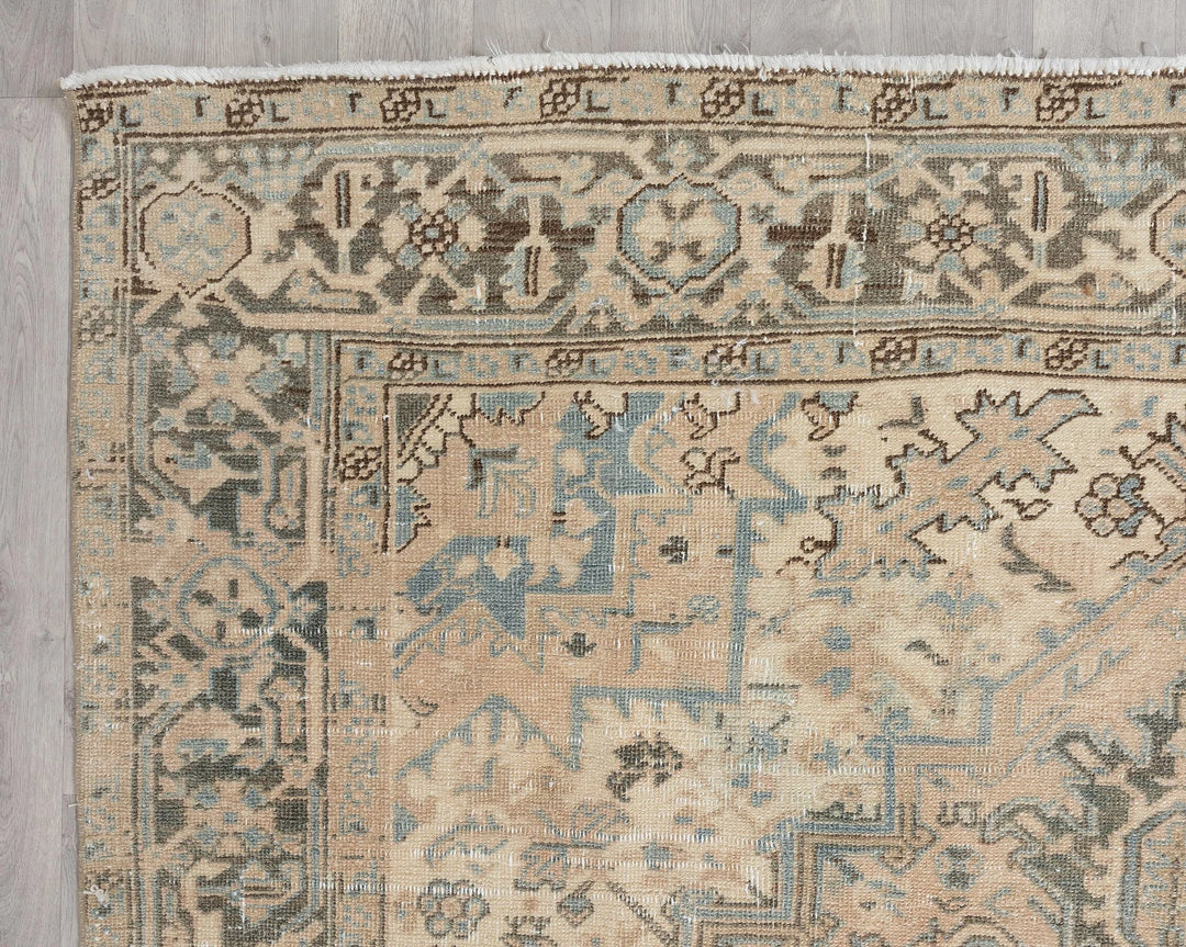 Multicolor Turkish Oushak Rug 6'11" x 10'4" Hand-Knotted | No. VR28877