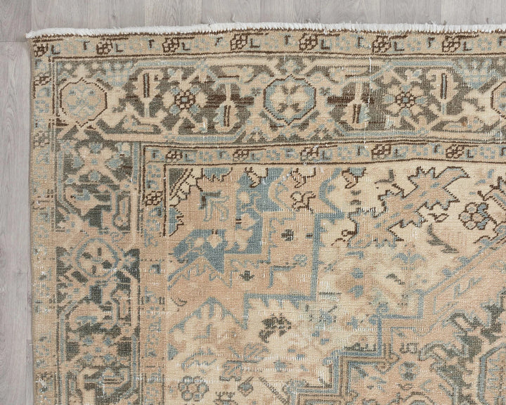 Multicolor Turkish Oushak Rug 6'11" x 10'4" Hand-Knotted | No. VR28877