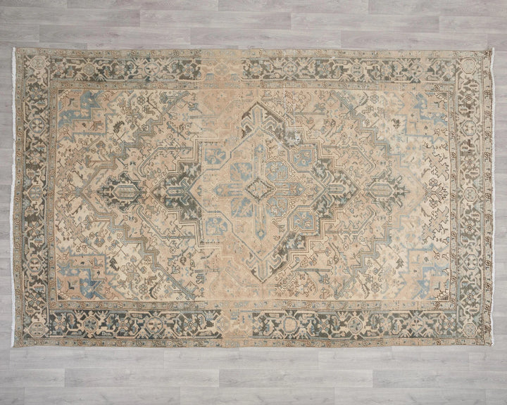 Multicolor Turkish Oushak Rug 6'11" x 10'4" Hand-Knotted | No. VR28877