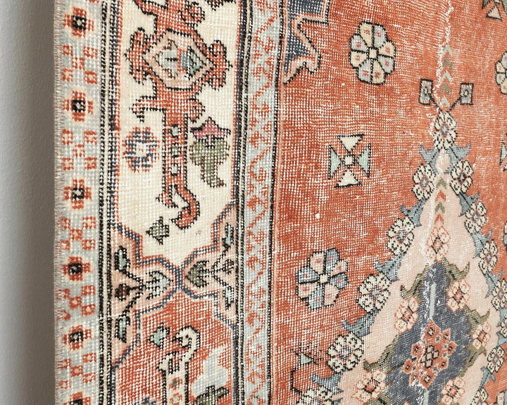 Multicolor Turkish Oushak Rug 3' 11" x 6' 11" Hand-Knotted | No. VR28957