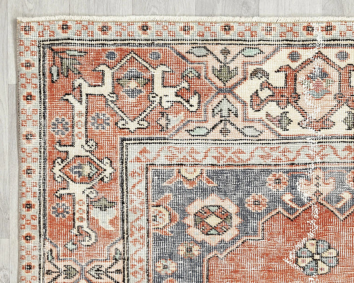 Multicolor Turkish Oushak Rug 3' 11" x 6' 11" Hand-Knotted | No. VR28957