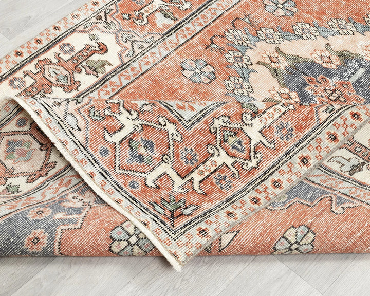 Multicolor Turkish Oushak Rug 3' 11" x 6' 11" Hand-Knotted | No. VR28957