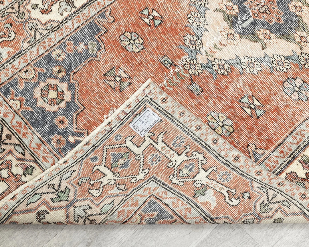 Multicolor Turkish Oushak Rug 3' 11" x 6' 11" Hand-Knotted | No. VR28957