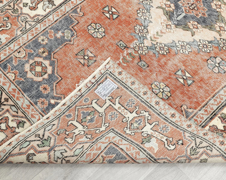 Multicolor Turkish Oushak Rug 3' 11" x 6' 11" Hand-Knotted | No. VR28957