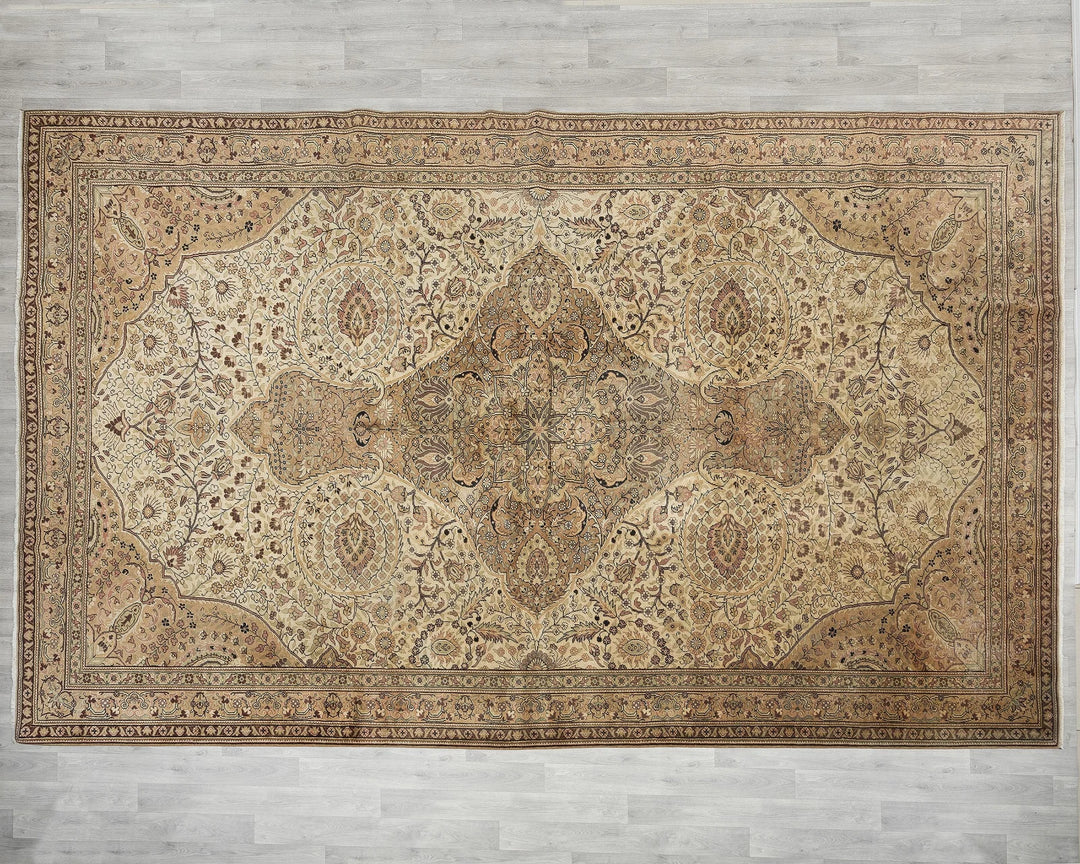 Multicolor Turkish Oushak Rug 9' x 13' 9" Hand-Knotted | No. VR29049