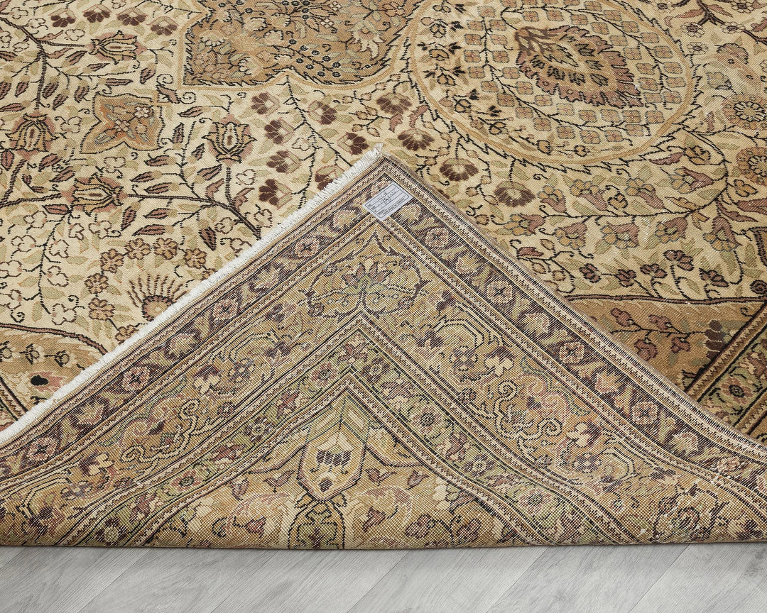 Multicolor Turkish Oushak Rug 9' x 13' 9" Hand-Knotted | No. VR29049