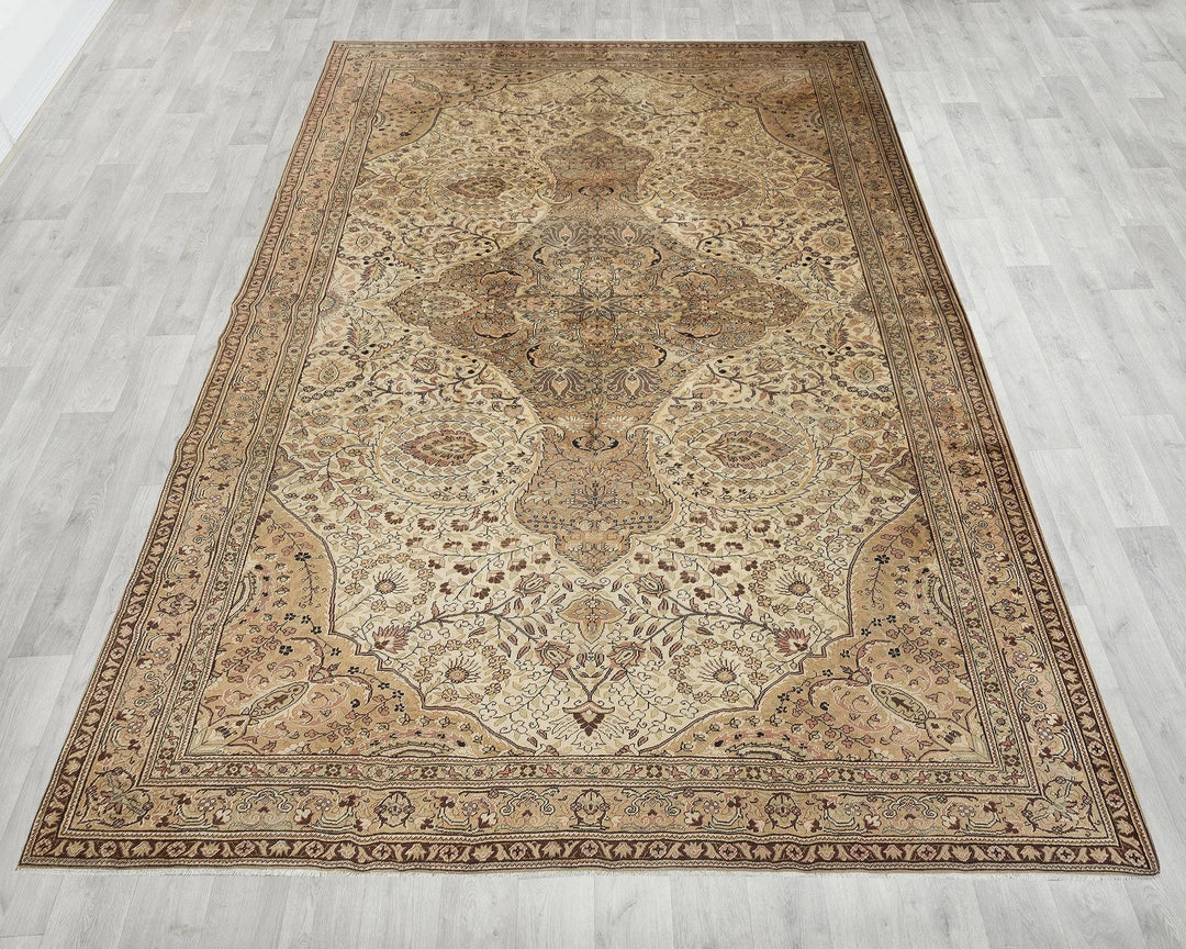 Multicolor Turkish Oushak Rug 9' x 13' 9" Hand-Knotted | No. VR29049