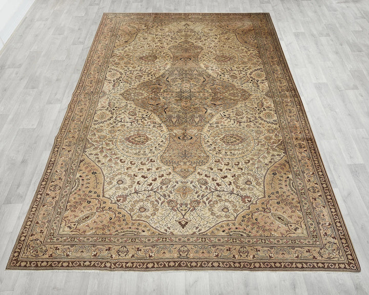 Multicolor Turkish Oushak Rug 9' x 13' 9" Hand-Knotted | No. VR29049