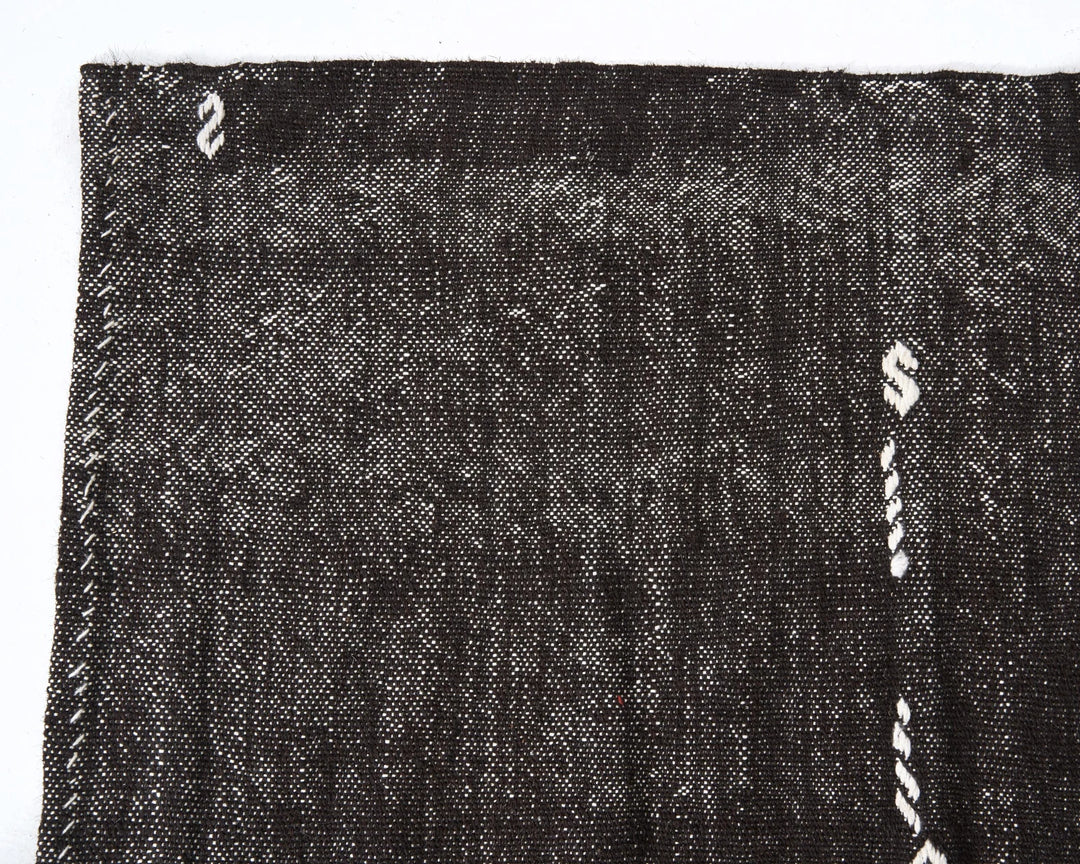 Brown Turkish Kilim Rug 7' 5" x 12' 4" Flat-Weave | No. VR29167
