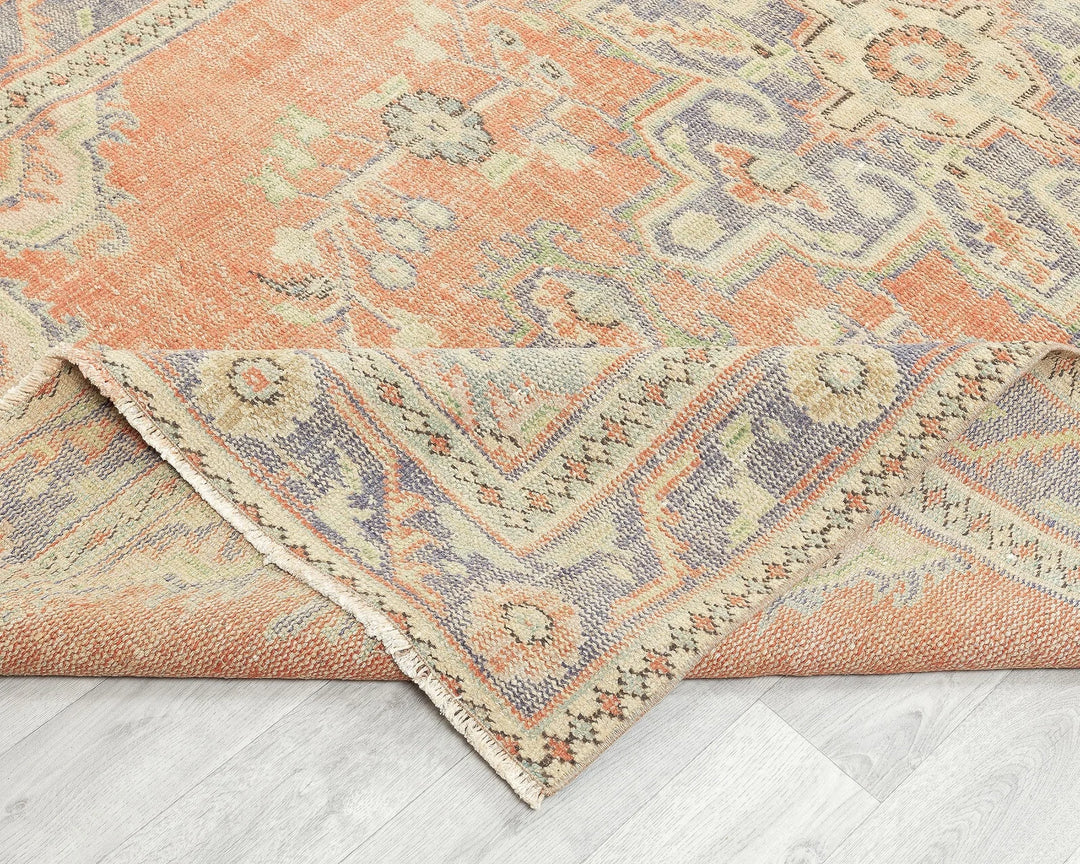 Multicolor Turkish Oushak Rug 5' 5" x 9' Hand-Knotted | No. VR29311