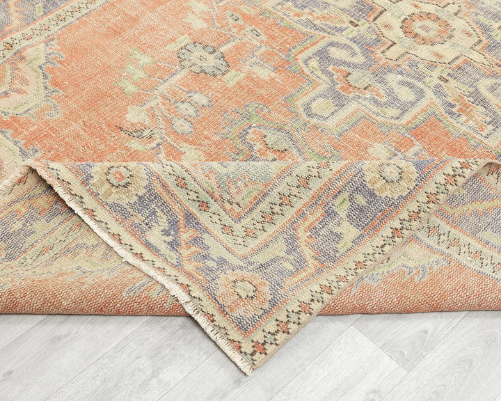 Multicolor Turkish Oushak Rug 5' 5" x 9' Hand-Knotted | No. VR29311