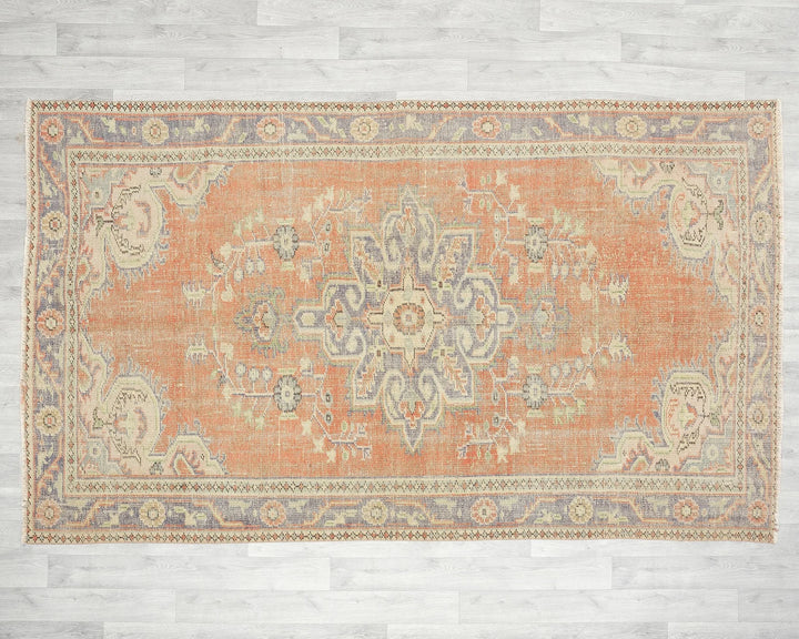 Multicolor Turkish Oushak Rug 5' 5" x 9' Hand-Knotted | No. VR29311