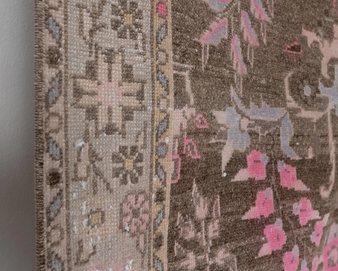 Multicolor Turkish Oushak Rug 3' 3" x 8' 10" Hand-Knotted | No. VR29312