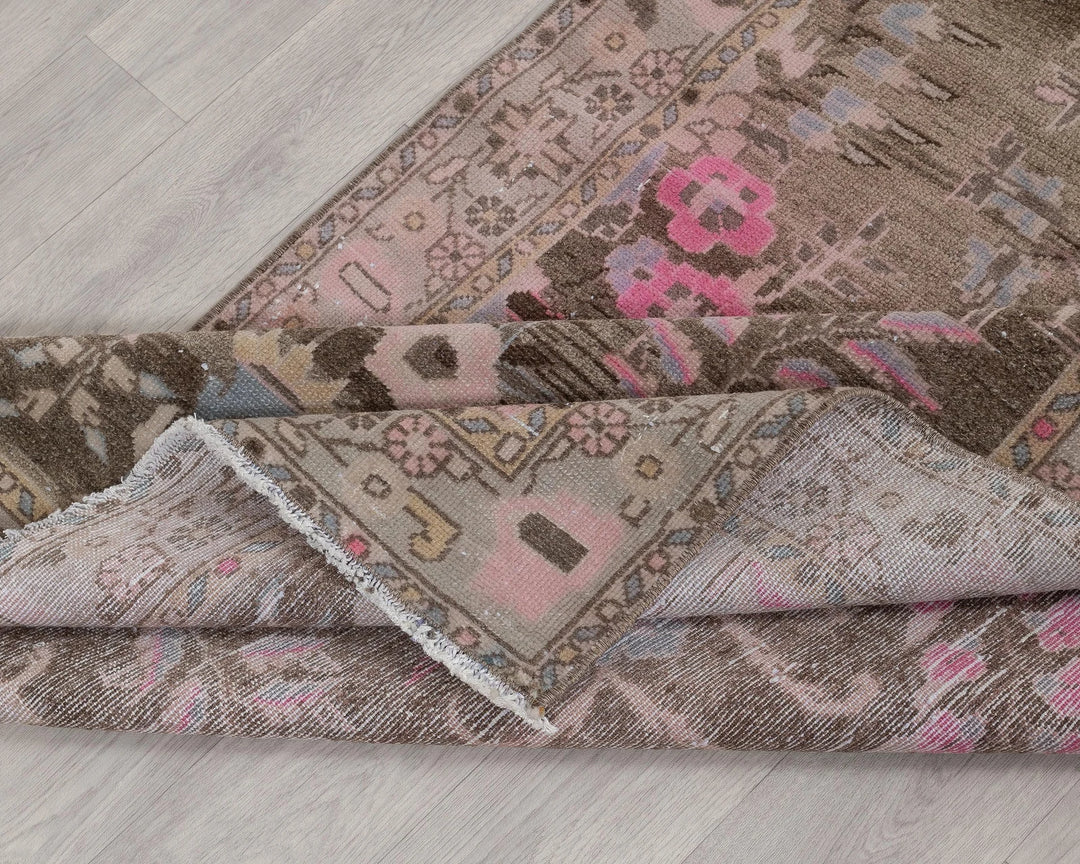 Multicolor Turkish Oushak Rug 3' 3" x 8' 10" Hand-Knotted | No. VR29312