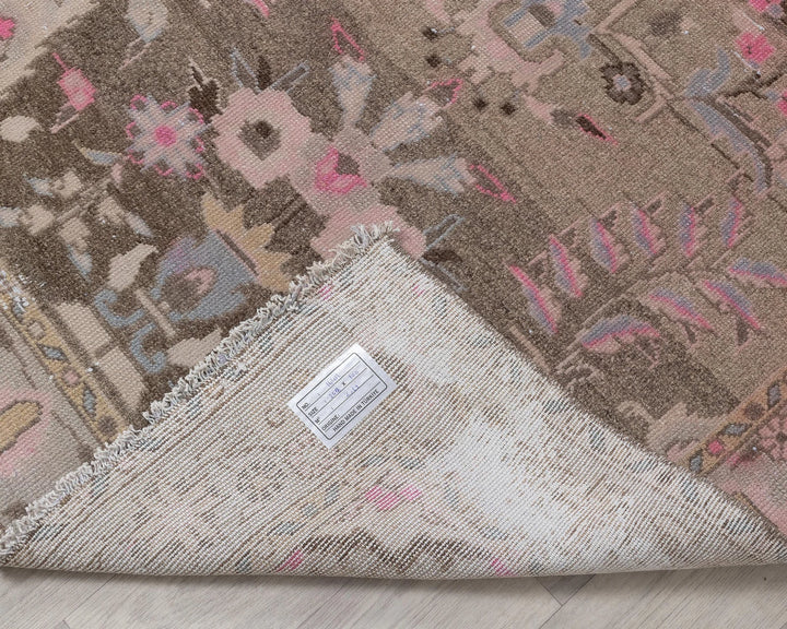 Multicolor Turkish Oushak Rug 3' 3" x 8' 10" Hand-Knotted | No. VR29312