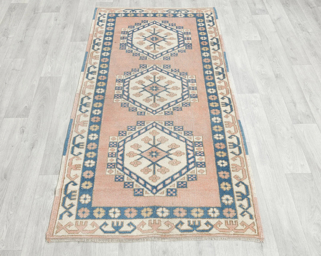 Multicolor Turkish Oushak Rug 2'11" x 5'6" Hand-Knotted | No. VR29541