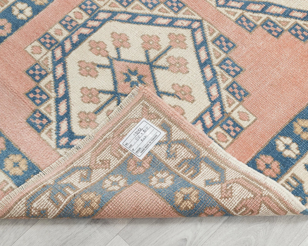 Multicolor Turkish Oushak Rug 2'11" x 5'6" Hand-Knotted | No. VR29541