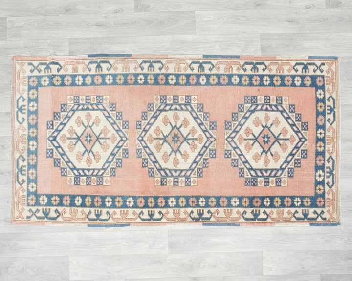 Multicolor Turkish Oushak Rug 2'11" x 5'6" Hand-Knotted | No. VR29541