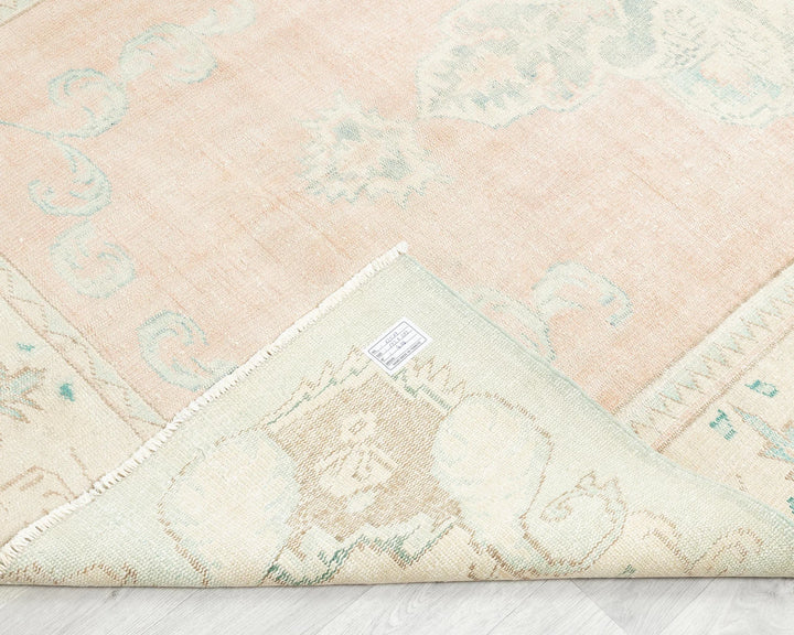 Multicolor Turkish Oushak Rug 5' 8" x 9' Hand-Knotted | No. VR29615