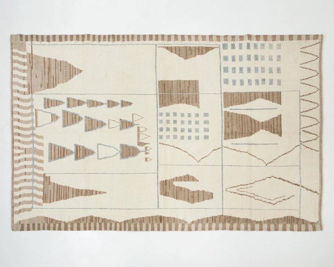 Multicolor Turkish Oushak Rug 7' x 10' Hand-Knotted | No. VR29633