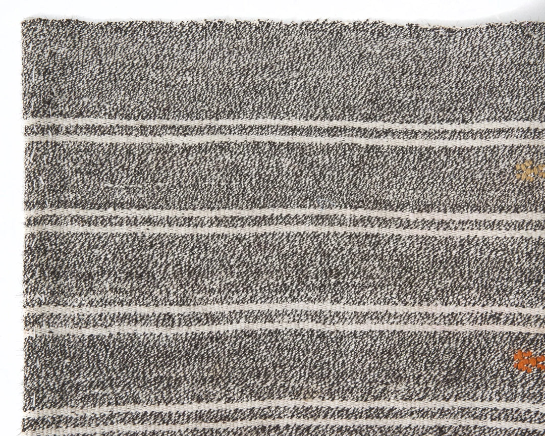 Gray Turkish Kilim Rug 2'10" x 16'2" Flat-Weave | No. VR29690