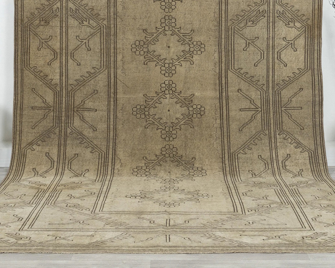 Terracotta Turkish Oushak Rug 6' x 10' 6" Hand-Knotted | No. VR29718