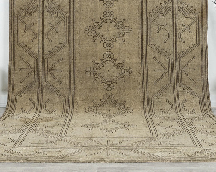 Terracotta Turkish Oushak Rug 6' x 10' 6" Hand-Knotted | No. VR29718