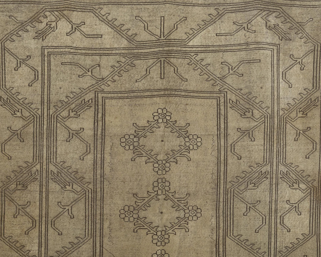 Terracotta Turkish Oushak Rug 6' x 10' 6" Hand-Knotted | No. VR29718
