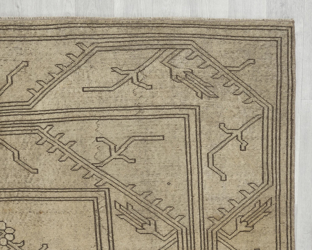 Terracotta Turkish Oushak Rug 6' x 10' 6" Hand-Knotted | No. VR29718