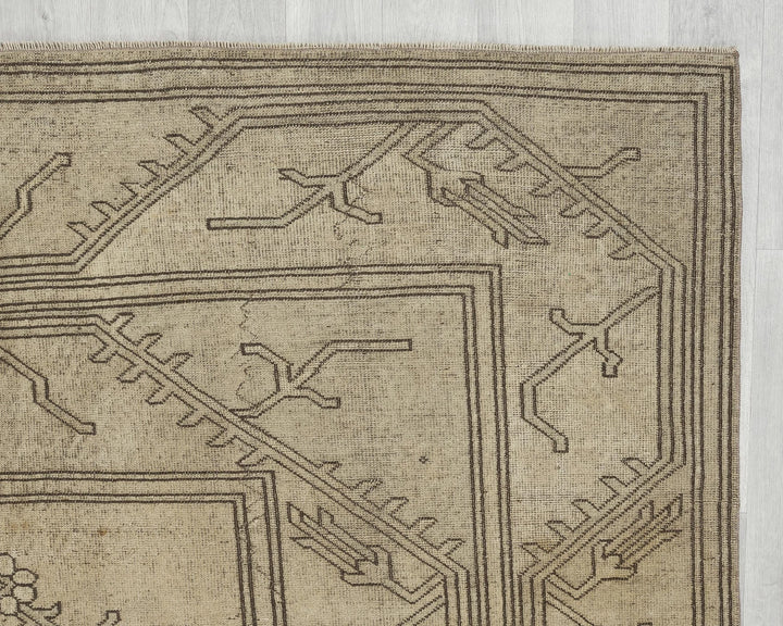 Terracotta Turkish Oushak Rug 6' x 10' 6" Hand-Knotted | No. VR29718